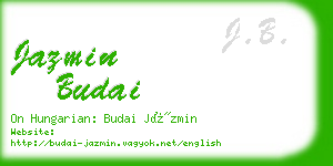 jazmin budai business card